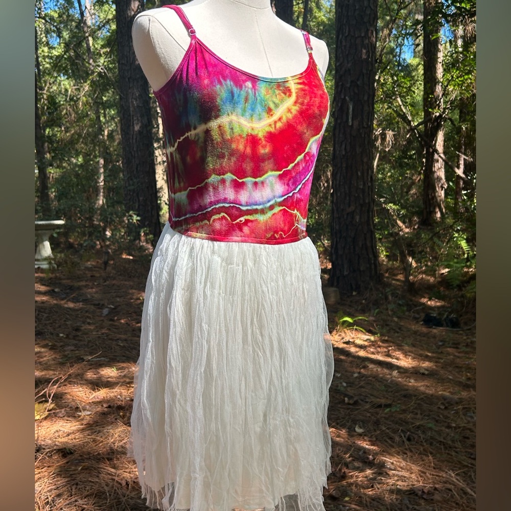 Colorful Tie-Dye Ballet Dress